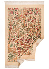 Alfombra persa de seda pura Qom | 155 x 99 cm