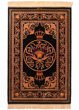 Alfombra persa de seda pura Qom | 157 x 103 cm