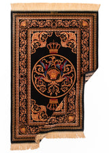 Alfombra persa de seda pura Qom | 157 x 103 cm