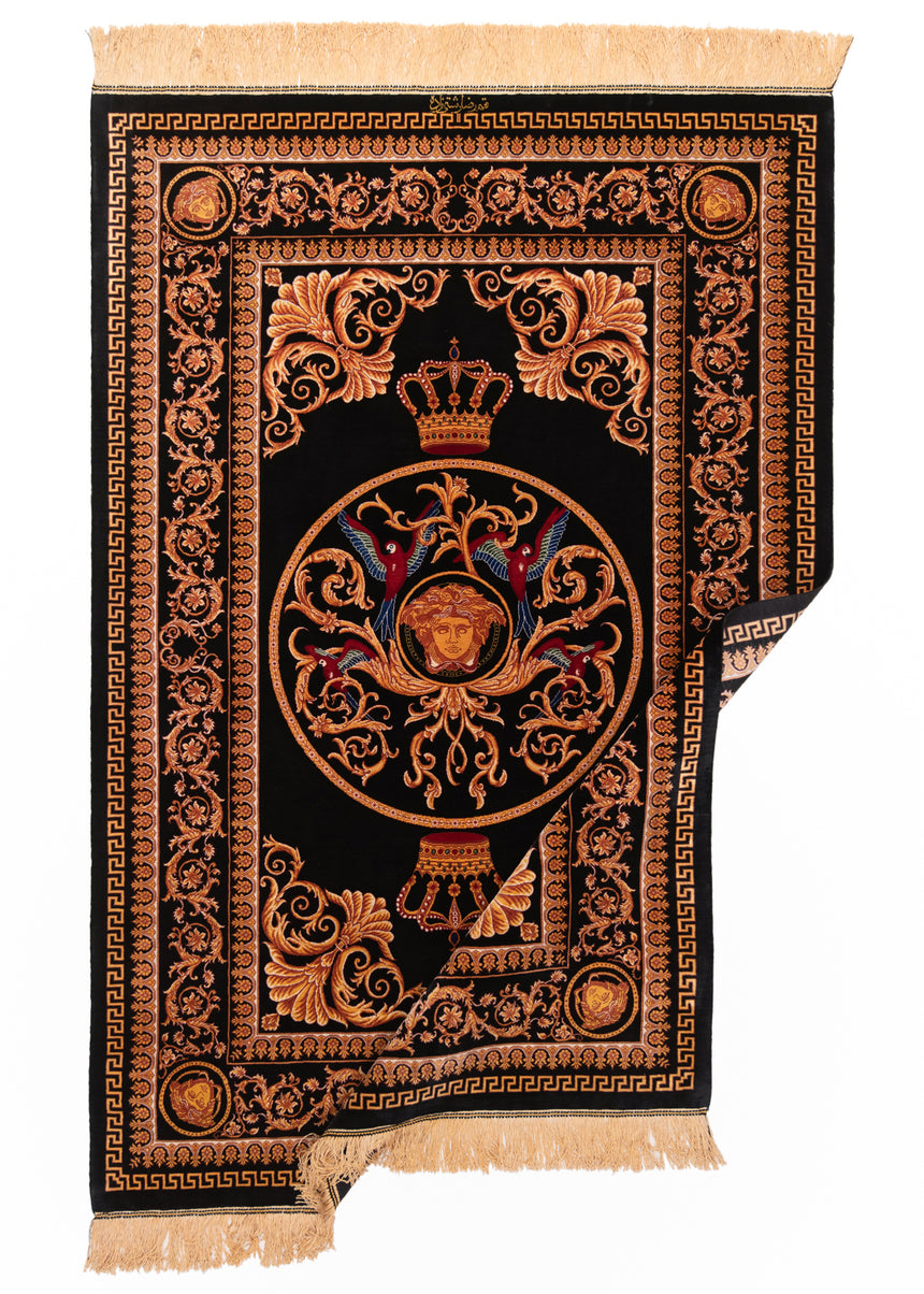 Alfombra persa de seda pura Qom | 157 x 103 cm