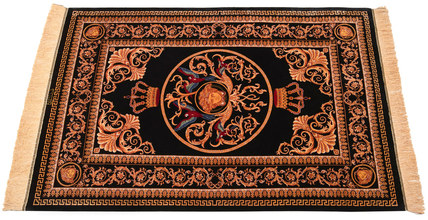 Alfombra persa de seda pura Qom | 157 x 103 cm