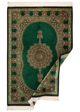 Alfombra persa de seda pura Qom | 153 x 102 cm