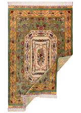 Alfombra persa de seda pura Qom | 167 x 108 cm