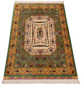 Alfombra persa de seda pura Qom | 167 x 108 cm