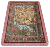 Alfombra persa de seda pura Qom | 154 x 100 cm