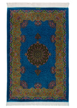 Alfombra persa de seda pura Qom | 190 x 127 cm