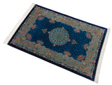 Alfombra persa de seda pura Qom | 191 x 126 cm
