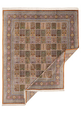 Alfombra persa de seda pura Qom | 300 x 243 cm