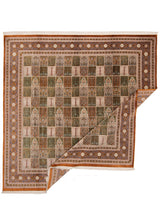 Alfombra persa de seda pura Qom | 300 x 294 cm