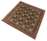 Alfombra persa de seda pura Qom | 300 x 294 cm