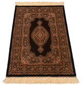 Alfombra persa de seda pura Qom | 120 x 80 cm