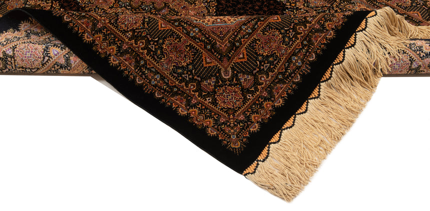 Alfombra persa de seda pura Qom | 120 x 80 cm