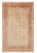 Alfombra persa de seda pura Qom | 302 x 200 cm