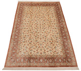 Alfombra persa de seda pura Qom | 302 x 200 cm