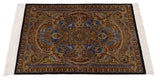 Alfombra persa de seda pura Qom | 120 x 79 cm