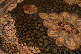 Alfombra persa de seda pura Qom | 121 x 70 cm
