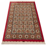 Alfombra persa de seda pura Qom | 305 x 200 cm