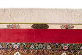 Alfombra persa de seda pura Qom | 305 x 200 cm