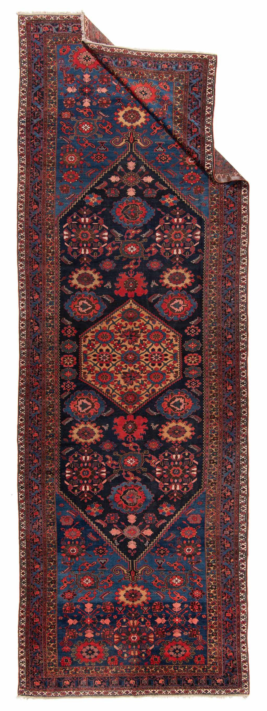 Zanjan Alfombra Persa Antigua 100 años | 617 x 205 cm