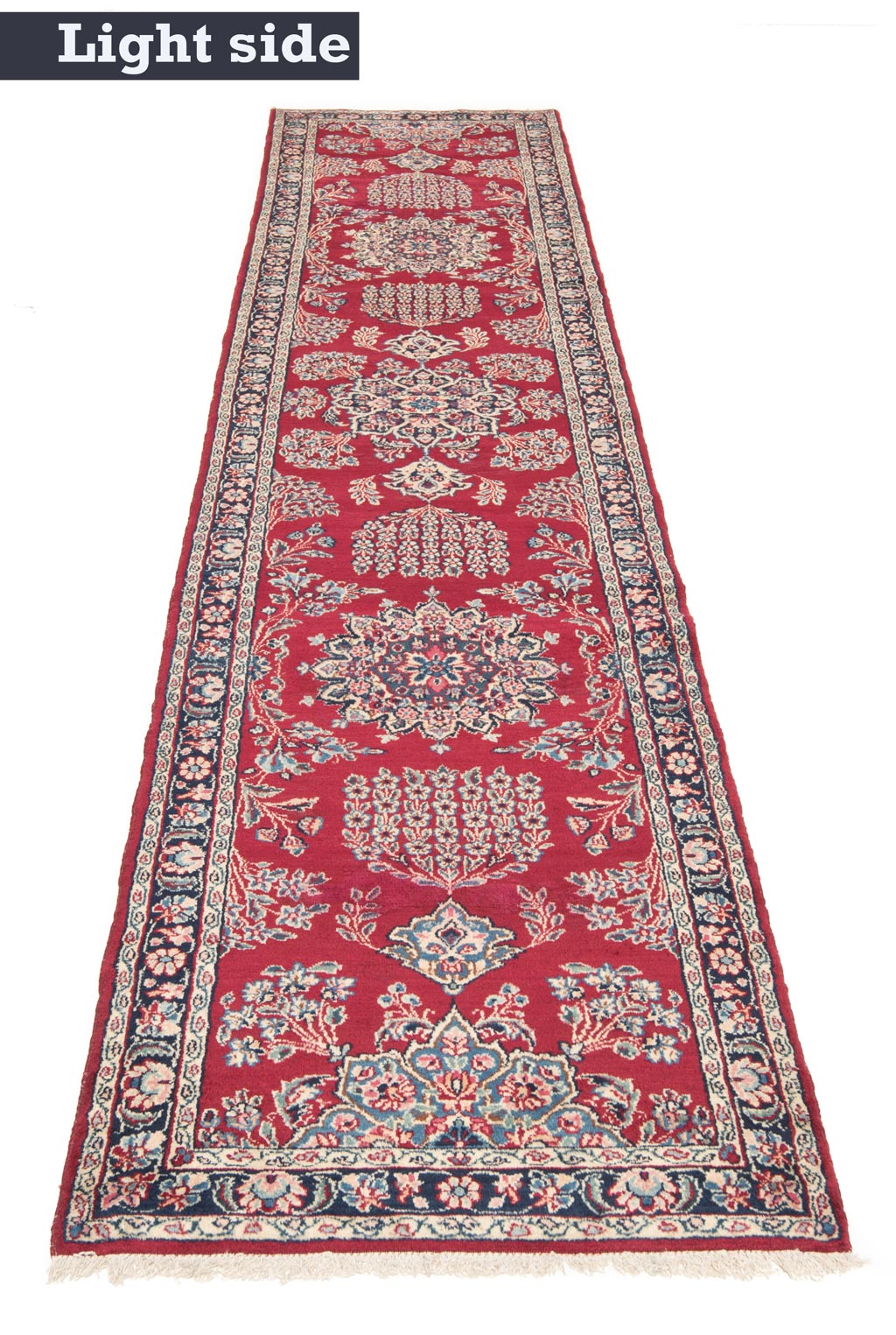 Kerman Alfombra Persa | 351 x 74 cm