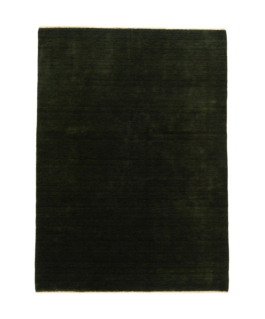 Handloom Alfombra Negra | 202 x 147 cm