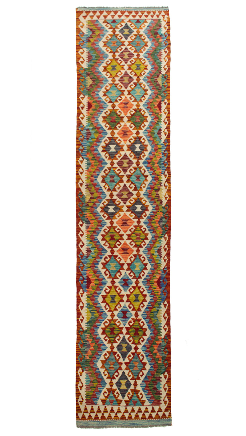 Kilim afegão | 394x79cm 