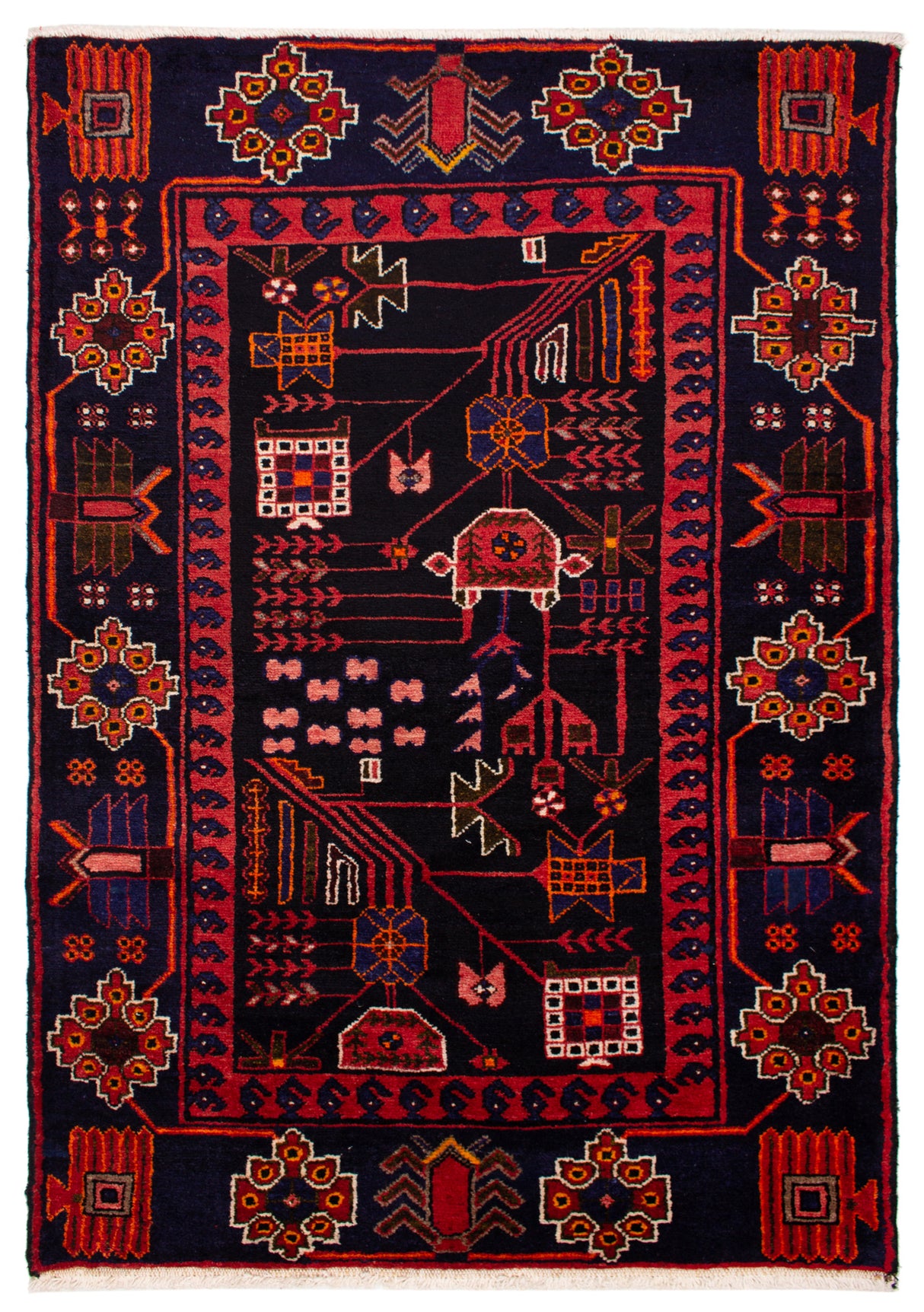 Alfombra Persa Hamedan | 148 x 103 cm