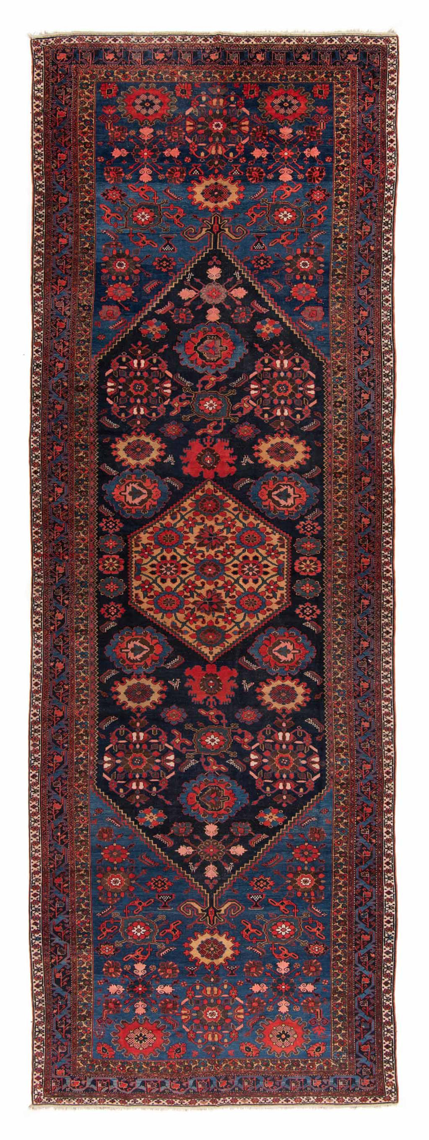 Zanjan Alfombra Persa Antigua 100 años | 617 x 205 cm