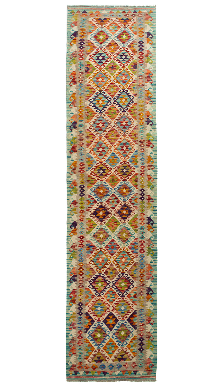 Kilim Afgano | 389 x 80 cm
