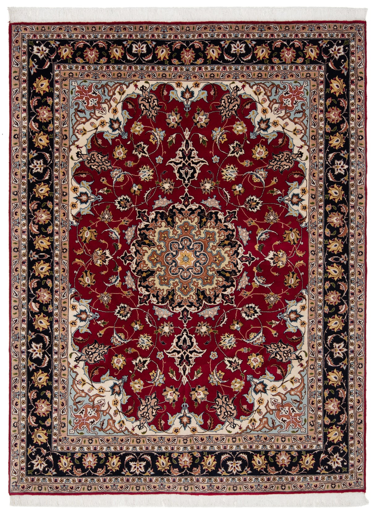 Alfombra persa Tabriz 50Raj | 209 x 157 cm