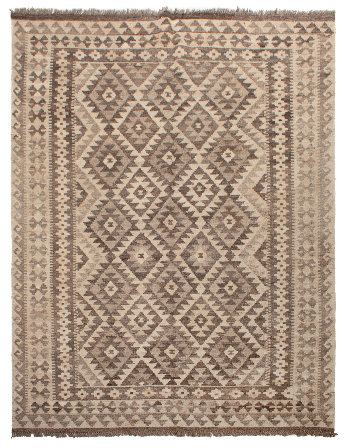 Kilim Afgano Gris | 196 x 149 cm