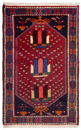 Alfombra Persa Hamedan | 126 x 79 cm