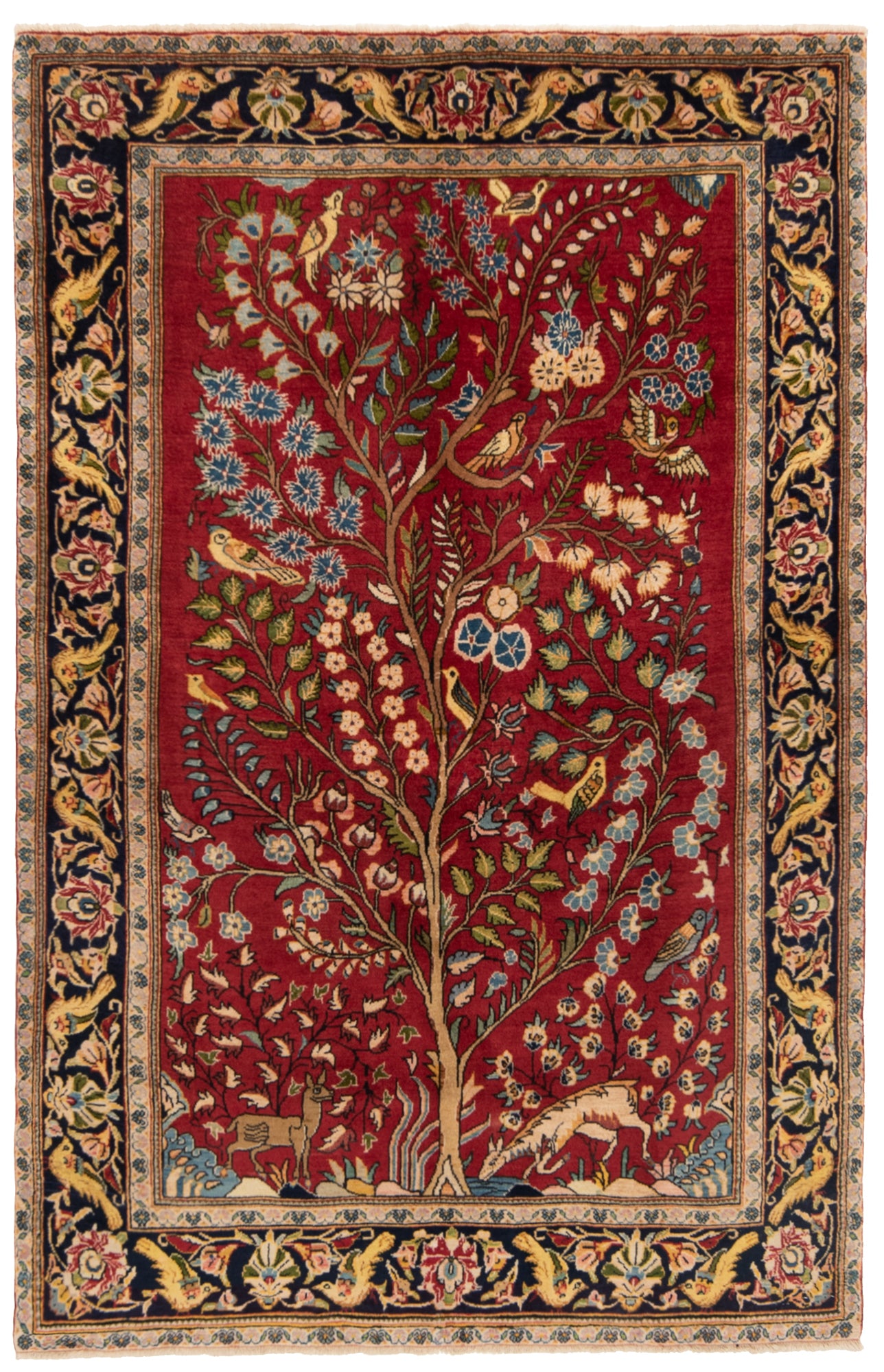 Alfombra persa Kashan | 217 x 140 cm