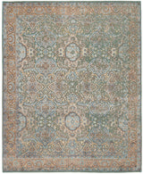 Alfombra Indo vintage de seda | 302 x 247 cm