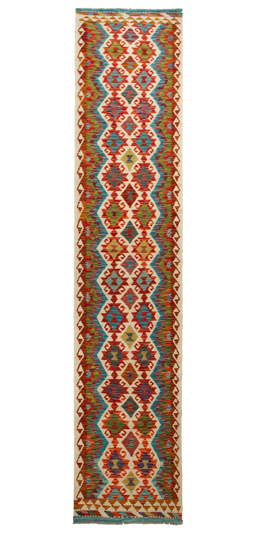 Kilim Afgano | 392 x 82 cm