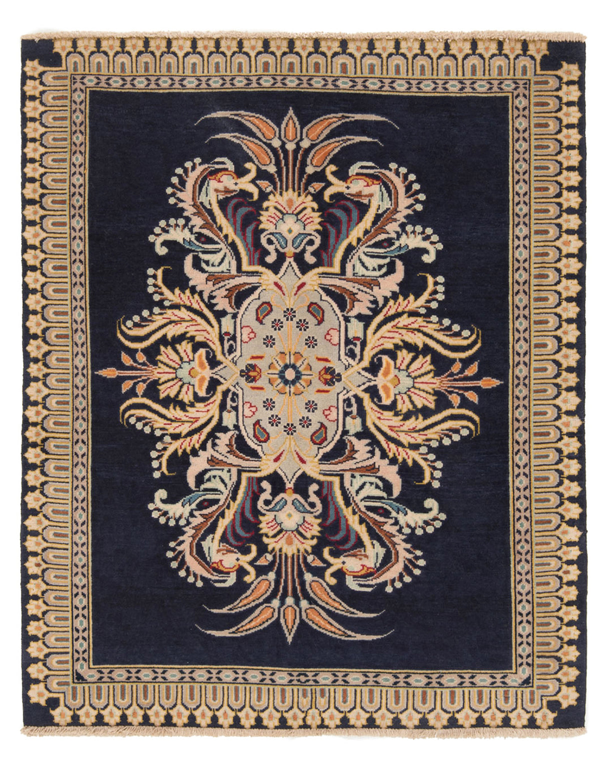 Kashan Alfombra Persa | 104 x 85 cm