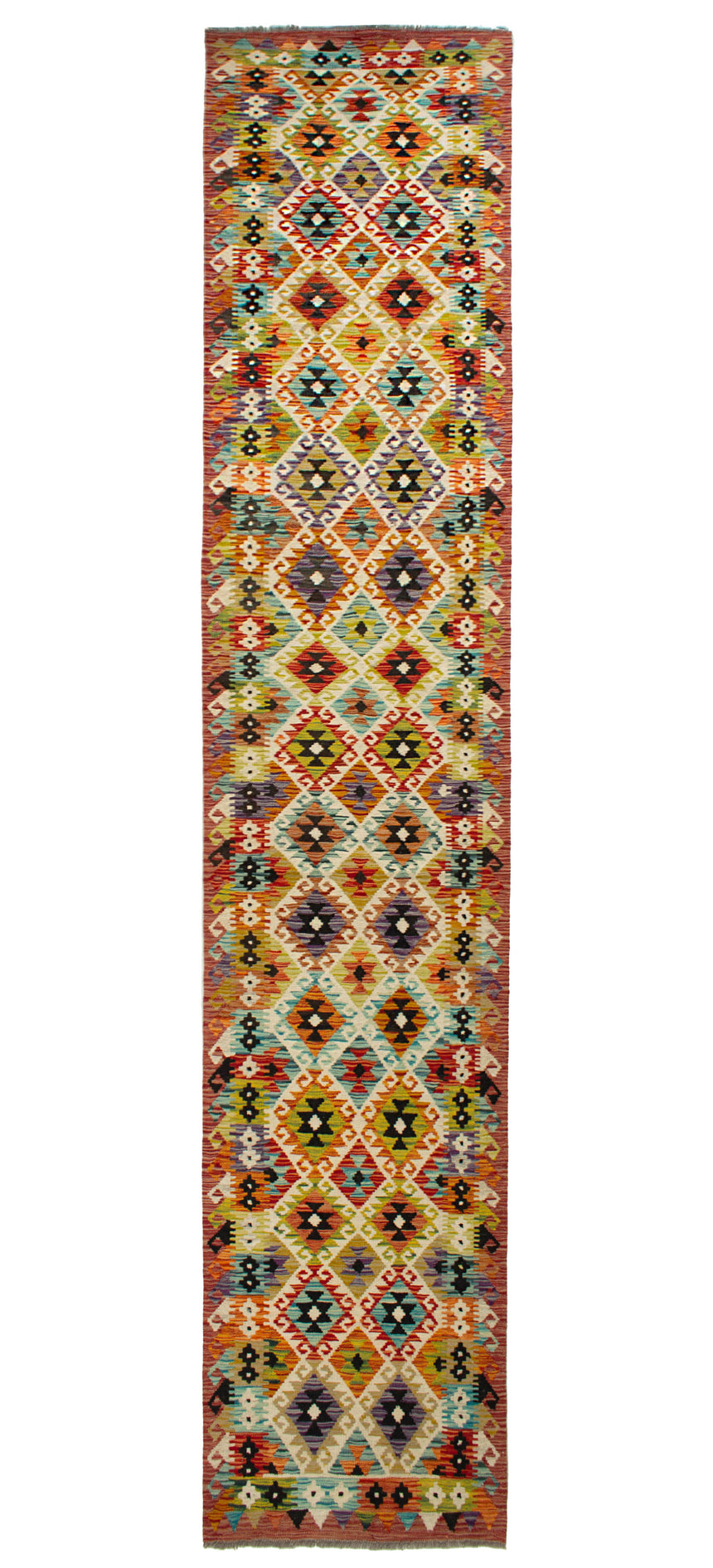 Kilim Afgano | 389 x 81 cm