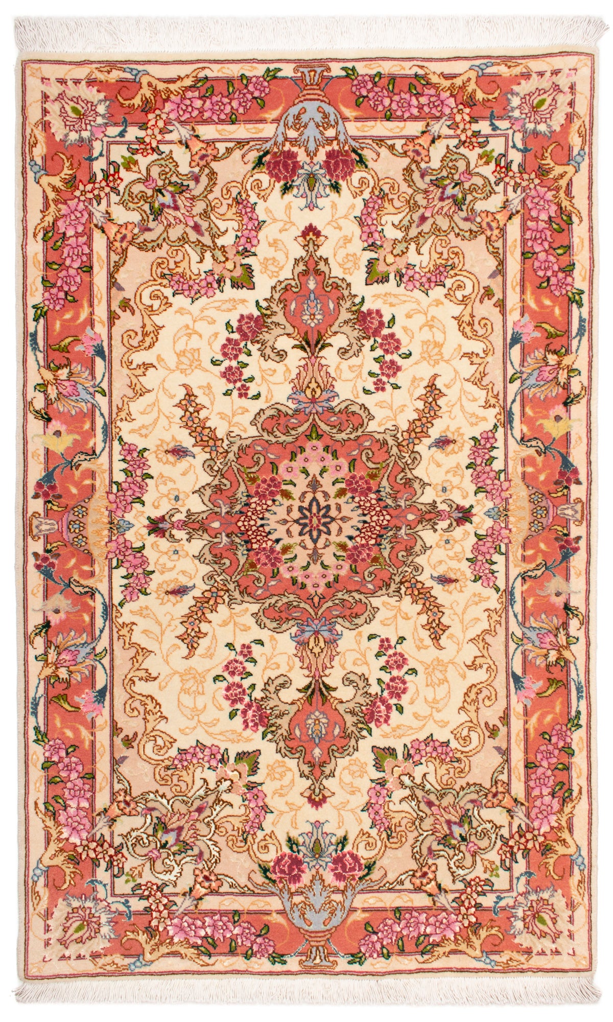 Carpetes persas Tabriz 50Raj | 123 x 77 cm