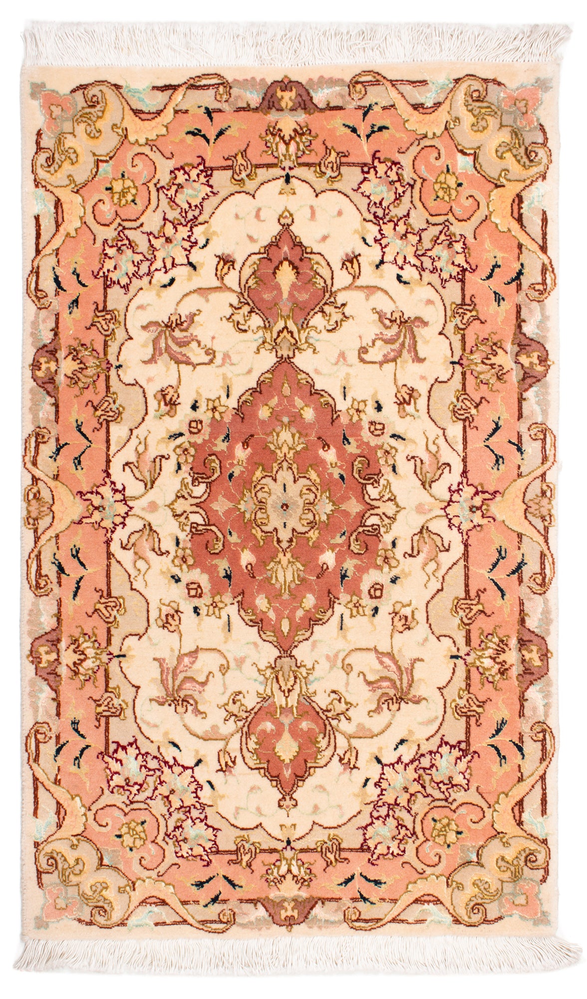 Carpetes persas Tabriz 50Raj | 91 x 56 cm