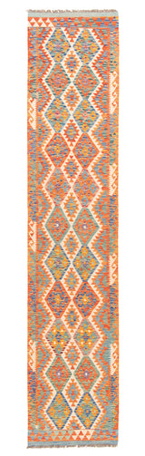 Afghano Kilim | 396 x 84 cm