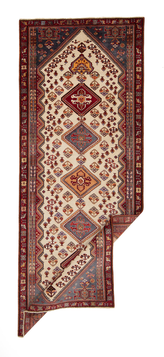 Alfombra persa Shiraz | 295 x 117 cm