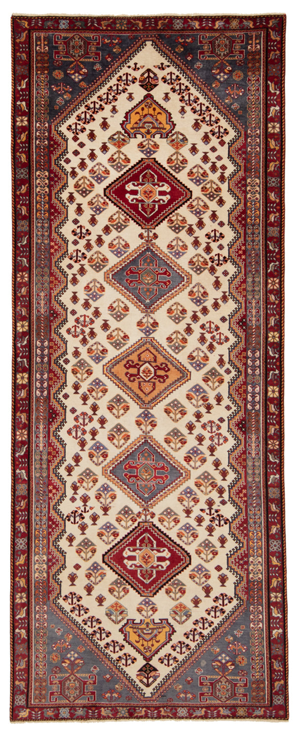 Alfombra persa Shiraz | 295 x 117 cm
