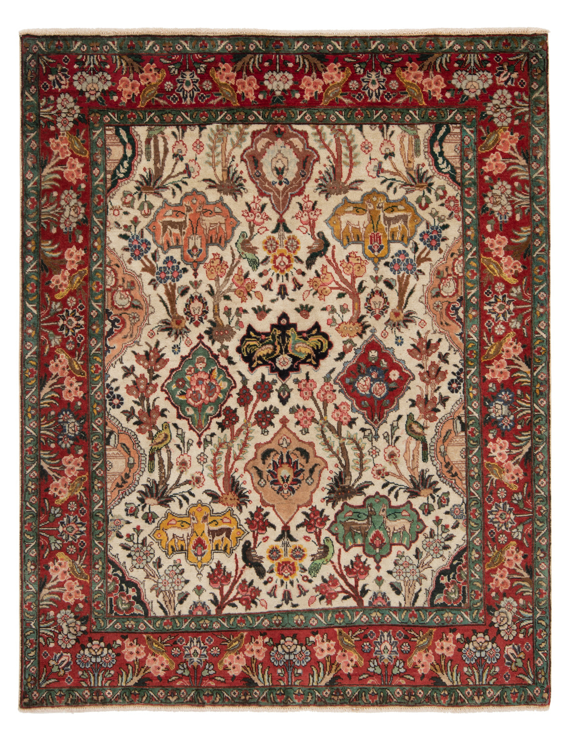 Alfombra persa Tabriz | 182 x 144 cm