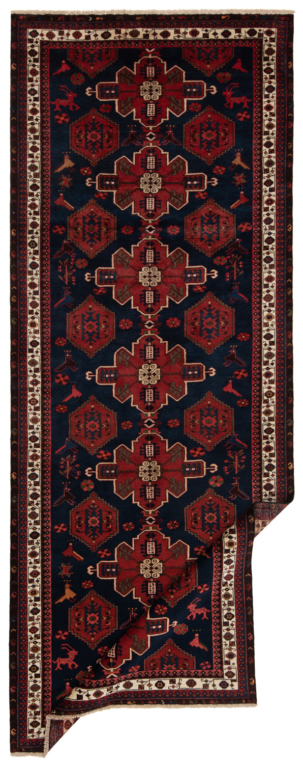 Alfombra persa Hamedan Saveh | 385 x 150 cm