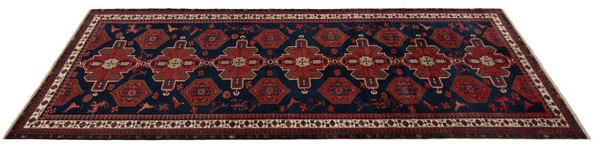 Alfombra persa Hamedan Saveh | 385 x 150 cm