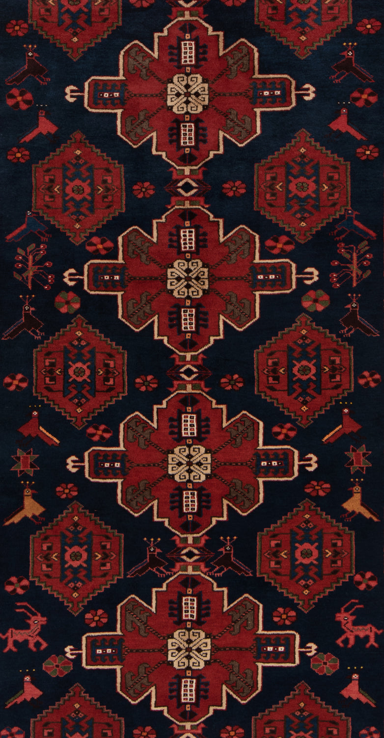 Alfombra persa Hamedan Saveh | 385 x 150 cm
