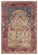 Alfombra persa Kashan | 193 x 135 cm