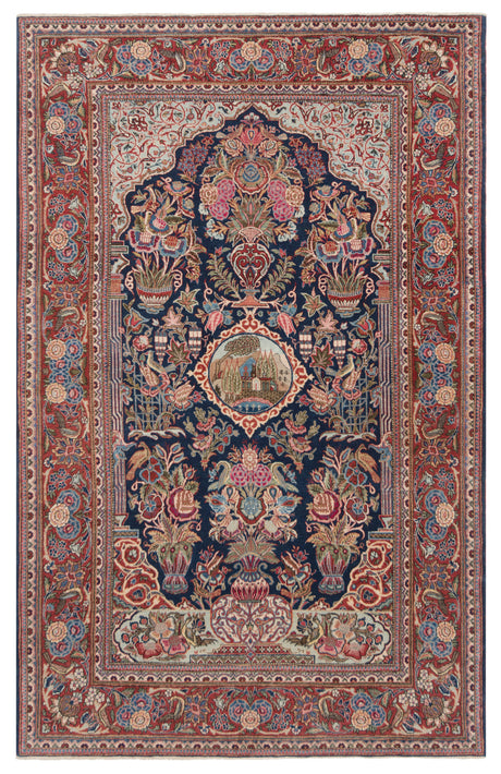 Alfombra persa Kashan | 211 x 134 cm