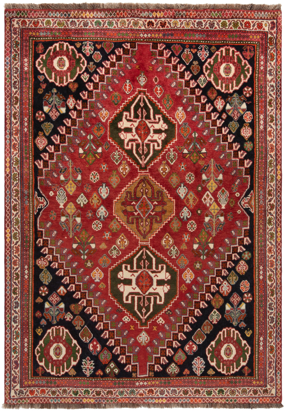 Alfombra persa Shiraz | 171 x 121 cm