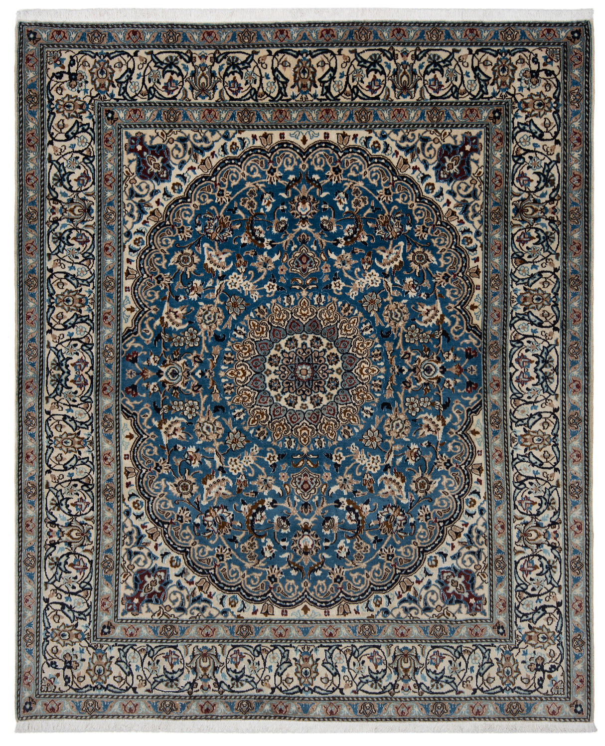 Alfombra persa Nain | 234 x 194 cm